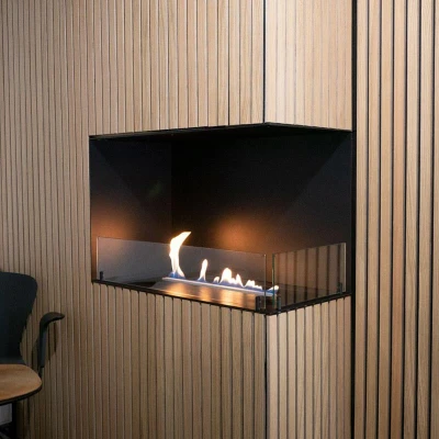 Foco Corner Right 800 - Right sided corner bioethanol fireplace Foco Corner Right 800- Right sided corner bioethanol fireplace