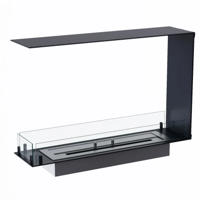 Foco Room Divider 800 Slim Foco Room Divider 800 Slim - 3-sided built-in Bioethanol Fireplace