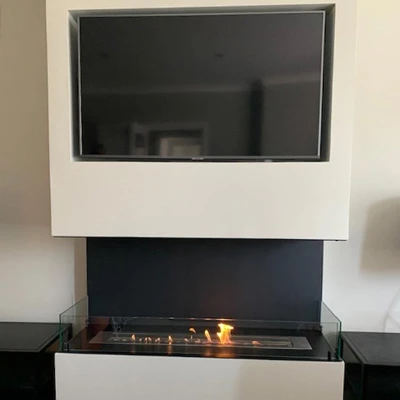 Foco Three 1200 - 3-sided buil-in built-in bio fireplace Foco Three 1200 - 3-sided buil-in built-in bio fireplace