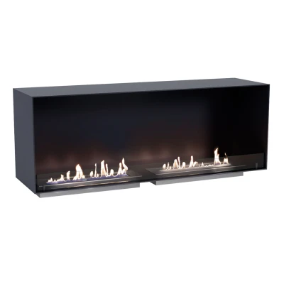 Foco One 1400 Double 1-sided built-in bioethanol fireplace Foco One 1400 Double - Extra-wide built-in bioethanol fireplace insert
