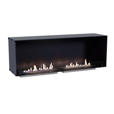 Foco One 1500 built-in bioethanol fireplace to be placed underneath a TV Foco One 1500 built-in bioethanol fireplace to be placed underneath a TV