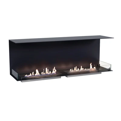 Foco Three 1500 - three sided built in bioethanol fireplace Foco Three 1500 - three sided built in bioethanol fireplace