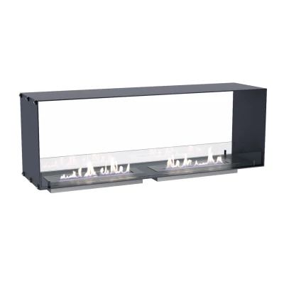 Foco Two 1500 - 150 cm wide two-sided tunnel built-in bioethanol fireplace Foco Two 1500 - 150 cm wide two-sided tunnel built-in bioethanol fireplace