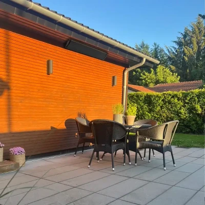 Heation Heatbar 1000 electric patio heater with infrared heat Heation Heatbar 1000 electric patio heater with infrared heat