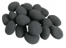 24 Black ceramic pebbles