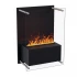 Yosemite Black Water Vapor Fireplace - Wall-Mounted Opti-myst Fireplace with Large Glass Front