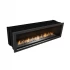 Slimline Firebox 1100 Icon Fires in brushed steel 