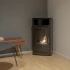 Boston bioethanol fireplace in traditional fireplace design