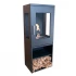 Cheyenne freestanding bioethanol fireplace in wood-burner stove style