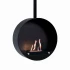 Ottawa Black 50 cm - Round suspended bioethanol fireplace