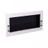 Texas bioethanol fireplace - white wall mounted bioethanol fireplace with safety glass