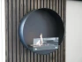 Delaware Black - Round Wall-mounted bioethanol fireplace