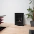 Carson - Small black bioethanol fireplace in wood stove style