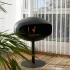 Cocoon Pedestal in black with black base