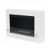 Nebraska White - Square wall-mounted bioethanol fireplace