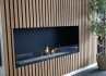 Foco One 1000 - Modern built-in bioethanol fireplace insert with a one-sided open design