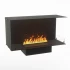 Foco Corner Right 1000 hybrid fireplace for built-in installation