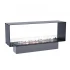 Foco Two 1500 - 150 cm wide two-sided tunnel built-in bioethanol fireplace