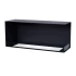 Foco Corner Right 1200 - Modern right-sided corner bioethanol fireplace with sleek black frame and tempered glass