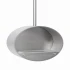 Halifax Steel Oval Ceiling Pendant Bio fireplace 60 cm