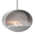 Halifax Steel Oval Ceiling hanging ethanol fireplace 80 cm