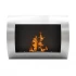 Ocean - Bioethanol wall fireplace in steel with a length of 60 cm