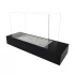 Black freestanding tabletop sized bio fireplace