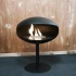 Cocoon Pedestal in black with black base