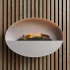 ScandiFlame Electric Kjos - White Wall-mounted Opti-myst Fireplace