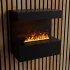 ScandiFlames Electric Late - Black Wall-Mounted Opti-myst Fireplace