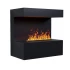 ScandiFlames Electric Late - Black Wall-Mounted Opti-myst Fireplace