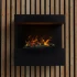 ScandiFlames Electric Late - Black Wall-Mounted Opti-myst Fireplace