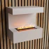 ScandiFlame Electric Late - White Wall-Mounted Opti-myst Fireplace