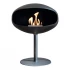 Cocoon Pedestal in black with black base