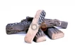 5 Decorative, ceramic wooden logs