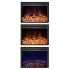 ScandiFlames Electric Pyrope 90 cm Fireplace Insert for Wall Mounting or Old Fireplace Integration