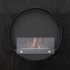 Round bio fireplace for wall mounting 