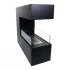 3-sidet bio fireplace in black