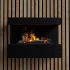 ScandiFlames Electric Steinsdal - Black Wall-Mounted Opti-myst Fireplace