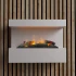 ScandiFlame Electric Steinsdal - White Wall-mounted Opti-myst Fireplace