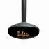 Icon Fires The ICONIC large black ceiling mounted bioethanol fireplace with a diameter of 90 cm