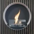 Delaware White - Round wallmounted bioethanol fireplace